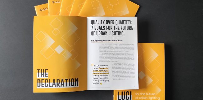 Release of the LUCI Declaration for the future of urban lighting