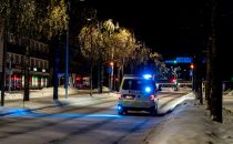 Street lights are brightened when an emergency vehicle arrives – Oulu, Finland